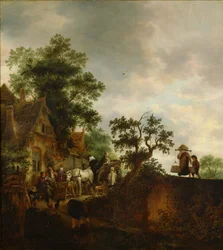 Viaggiatori che si fermano in una locanda, 1645