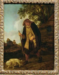 Aveugle et son chien - Un uomo cieco e il suo cane ...