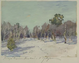 Giardino nella neve, 1880