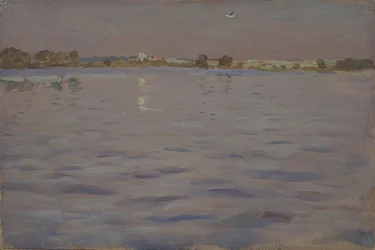 Ultimi raggi di sole. Un lago, 1898-1899