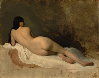 Studio di un nudo reclinato