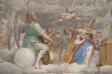 Angeli, angeli musicisti e putti, (dettaglio)