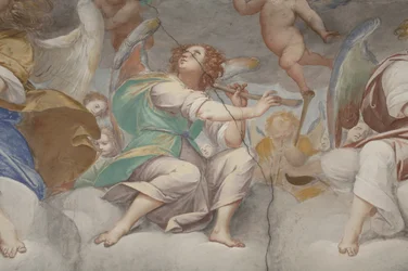 Angeli, angeli musicisti e putti, (dettaglio)