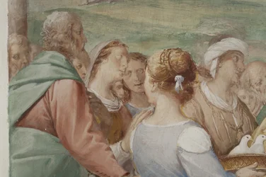 (dettaglio) Presentazione di Gesù al Tempio