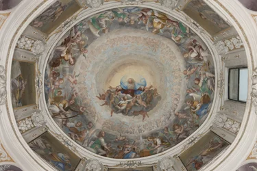 Paradiso con il Padre eterno, c.1623-34 (affresco) (dettaglio)