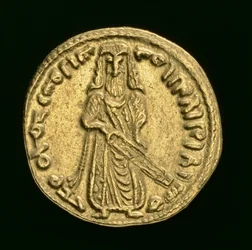Moneta islamica, 696/7 d.C.