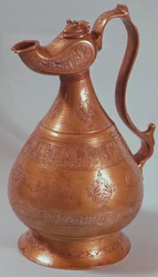 Brocca, dal Khorasan, Iran, 1218 (rame)