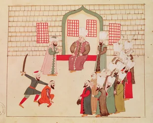 Ms 1671 Un visir che osserva un