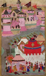 Assedio di Vienna da parte di Solimano I (1494-1566) il Magnifico, nel 1529, da 