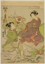 Shingen e Kenshin, dalla serie "Specchi di Guerrieri in Parodie alla Moda (Furyu yatsushi musha kagami)"