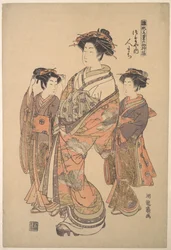 La cortigiana Hitomachi del bordello Tsutaya, dalla serie «Un campionario dei primi disegni dell