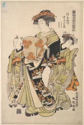 La cortigiana Sugatami del bordello Tsuruya, dalla serie «Un libro di modelli dei primi disegni dell