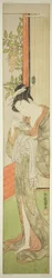 Giovane donna che nutre un topo