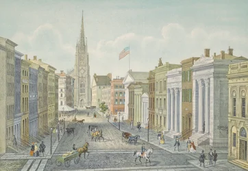 Wall Street, New York nel 1847