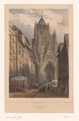 Vista della Chiesa di Saint-Maclou a Rouen