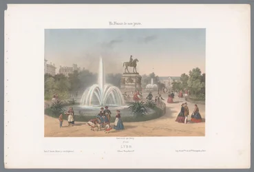 Veduta di Place Napoléon a Lione