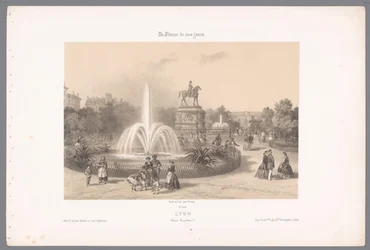 Veduta di Place Napoléon a Lione