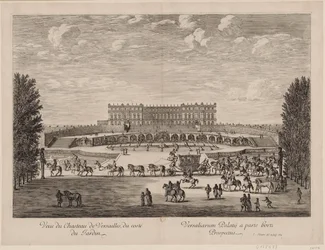 Vista del Palazzo di Versailles dal Giardino