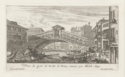 Vista del ponte di Rialto e del Canal Grande, Venezia