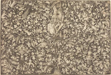 Pannello Ornamentale con Due Amanti