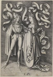 Cavaliere e una dama (Scene della vita quotidiana)