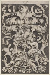 Ornamento Verticale con Otto Uomini Nudi