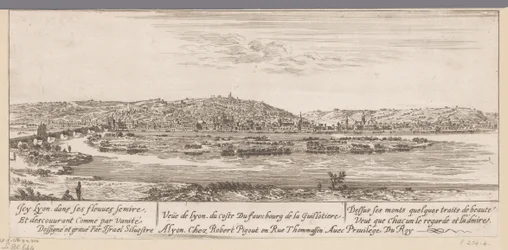 Veduta di Lione dal lato del sobborgo di Guillotière
