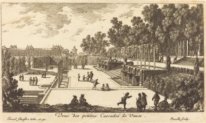 Veduta delle piccole cascate di Vaux