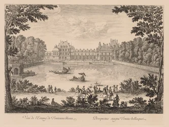 Veduta dello stagno di Fontainebleau, 1666