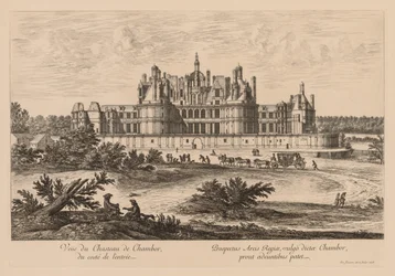 Vista del Castello di Chambord, dal lato dell