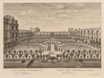 Vista del Castello di Fontainebleau, dal lato dell