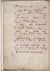 Foglio 8 da un Frammento di Antifonario (verso)