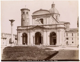 Cattedrale della Risurrezione di Nostro Signore Gesù Cristo, Ravenna, Emilia-Romagna, Italia, fotografia di Pietro Poppi, Bologna, ca 1900