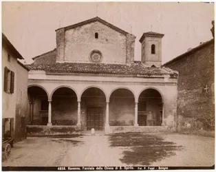 Chiesa dello Spirito Santo, Ravenna, Emilia-Romagna, Italia, fotografia di Pietro Poppi, Bologna, ca 1900
