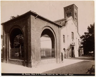 Chiesa di San Francesco, Ravenna, Emilia-Romagna, Italia, fotografia di Pietro Poppi, Bologna, ca 1900
