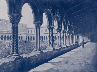 Italia: Monreale, chiostro benedettino