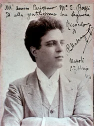 Ritratto di Pietro Mascagni, compositore italiano