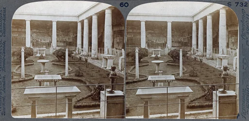 La Casa dei Vettii, Pompei, dalla Underwood Travel Library, 1895
