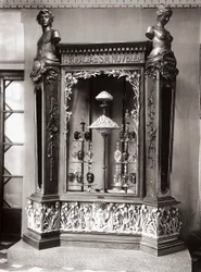 Vetrina, Officina Profumo, Farmaceutica di Santa Maria Novella, Firenze, Italia