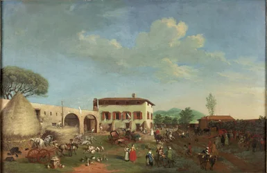 Un cortile di fattoria