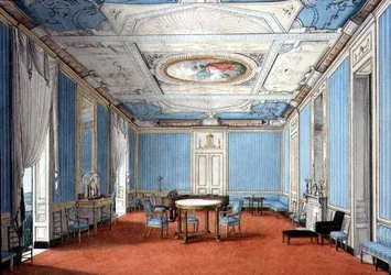 Interno di un palazzo neoclassico napoletano, c.1830