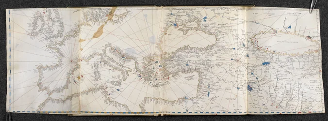 Add. 21592, f.1r Mappa dell