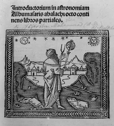Un astronomo che osserva le stelle, da Introductorium in astronomiam, pubblicato a Venezia nel 1506