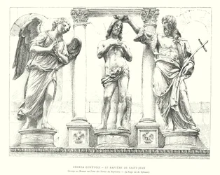 Andrea Contucci, Il Battesimo di San Giovanni, Gruppo in Bronzo su una delle Porte del Battistero, L