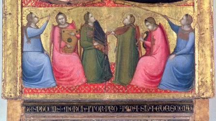 Angeli che suonano strumenti musicali, (dettaglio)