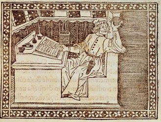 Farmacista praticante, incisione fiorentina dal Libro degli Scacchi