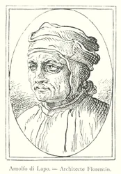 Arnolfo di Cambio, Architetto Fiorentino (incisione)