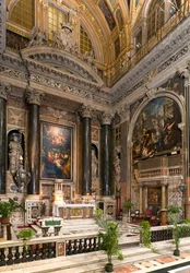 Arte barocca: veduta interna della Chiesa del Gesù a Roma
