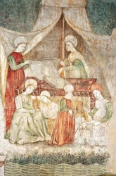 Bicocca degli Arcimboldi: affresco del XV secolo, (dettaglio)