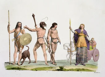 Britanni, Caledoni e la regina Boadicea, tavola 4 da La storia delle nazioni